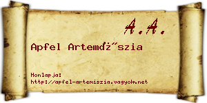 Apfel Artemíszia névjegykártya